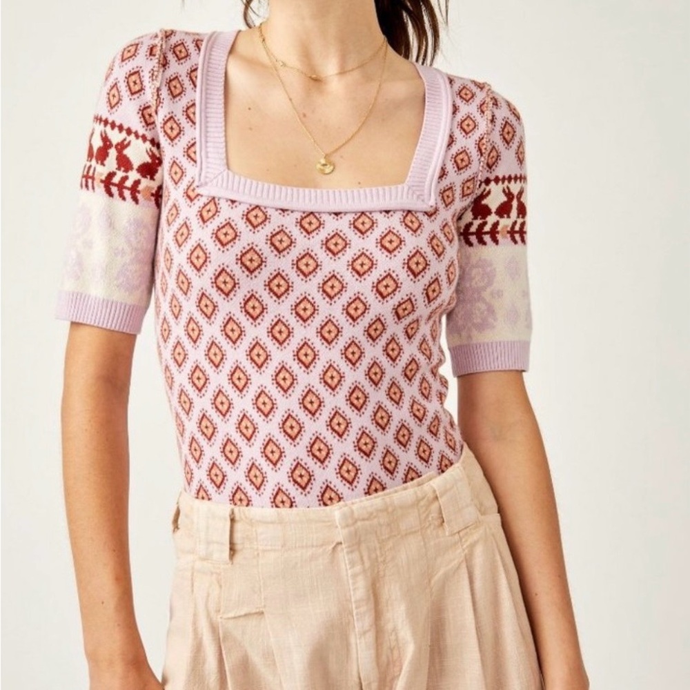 Free People Snow Bunny Bodysuit XS